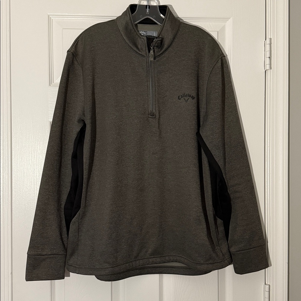 Callaway Charcoal Quarter-Zip Performance Jacket, Size L